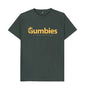 Gumbies Full Logo Black/Yellow - Unisex Organic Cotton T-Shirt