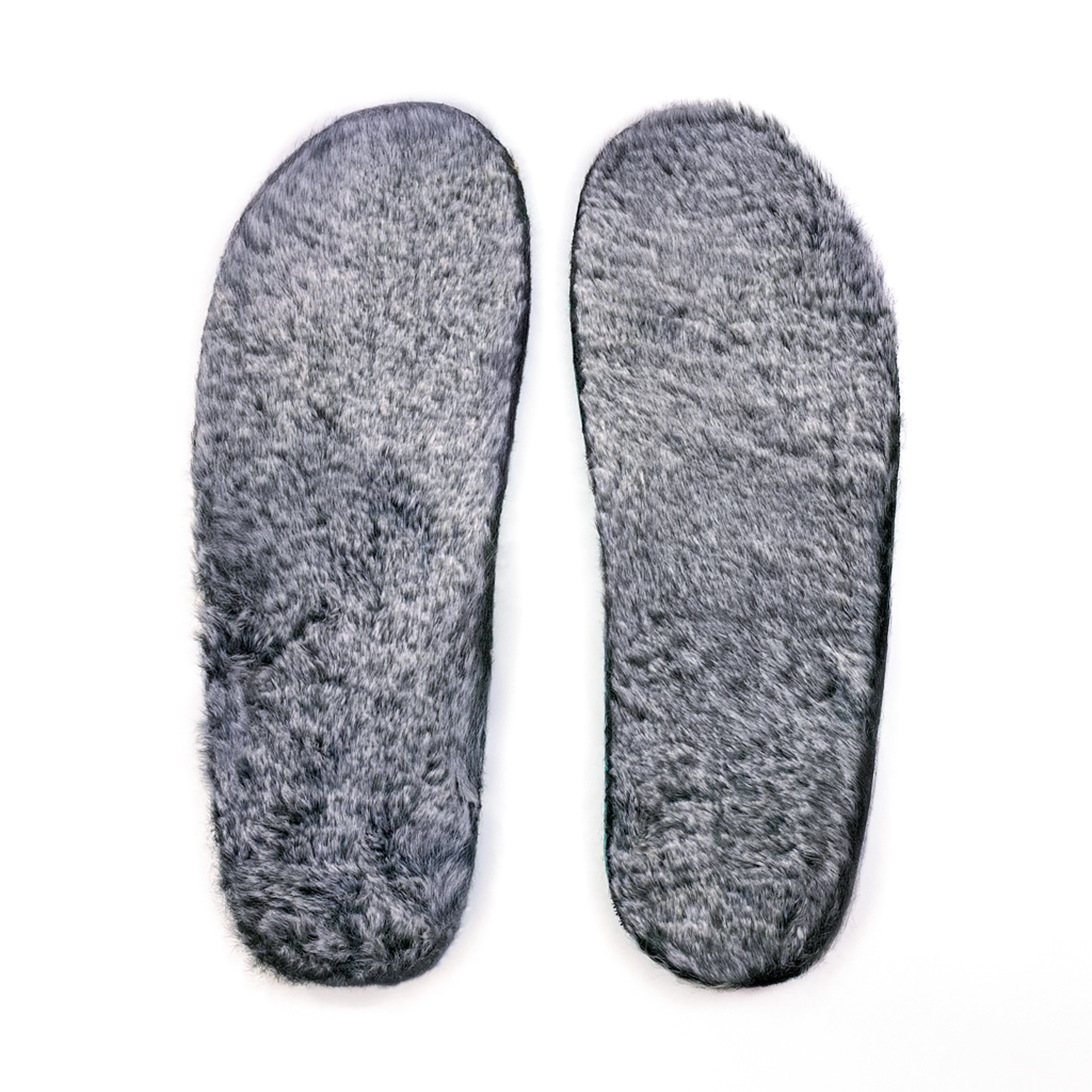 Natural Foam Insoles - Faux Fur - Grey