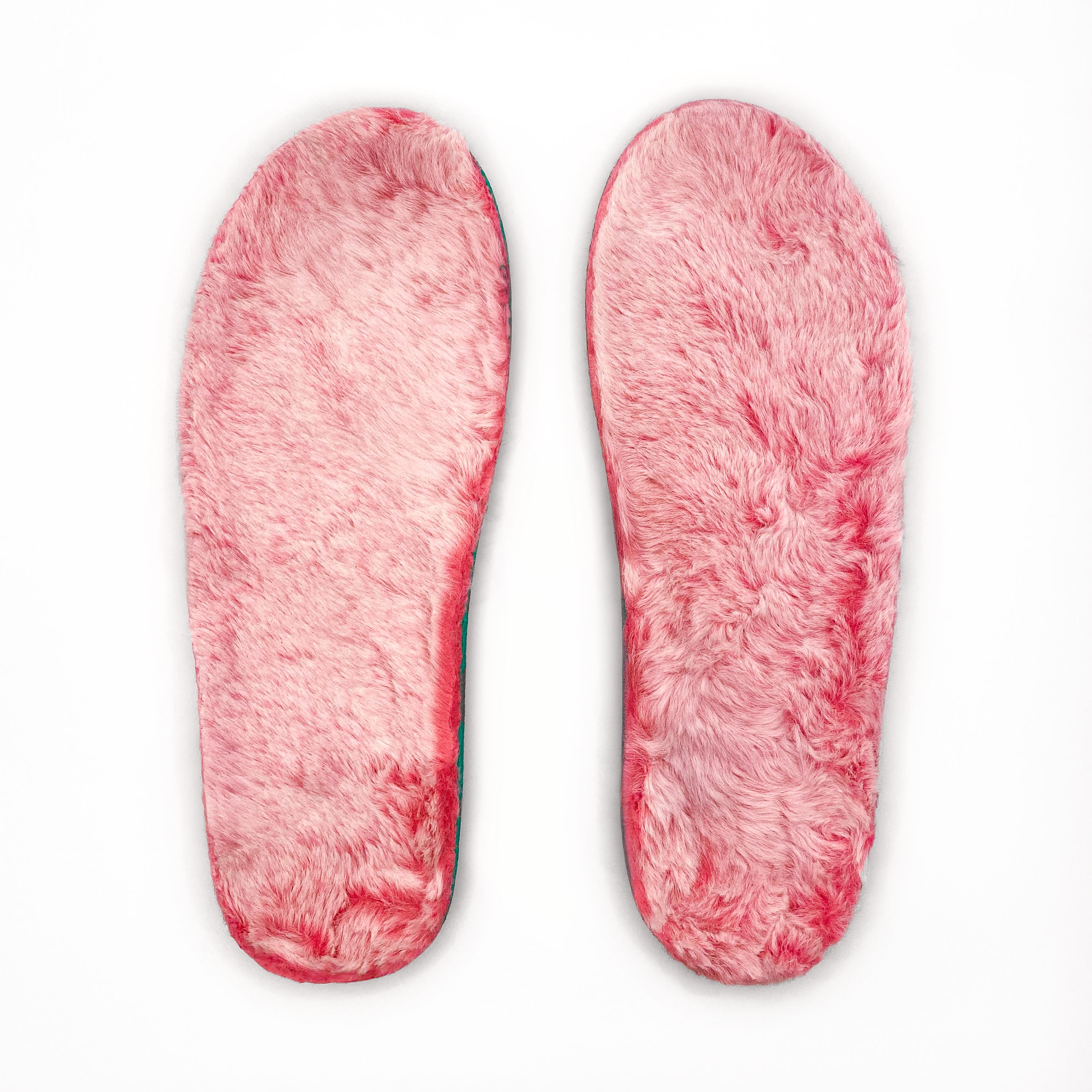 Natural Foam Insoles - Faux Fur - Pink