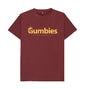 Gumbies Full Logo Black/Yellow - Unisex Organic Cotton T-Shirt