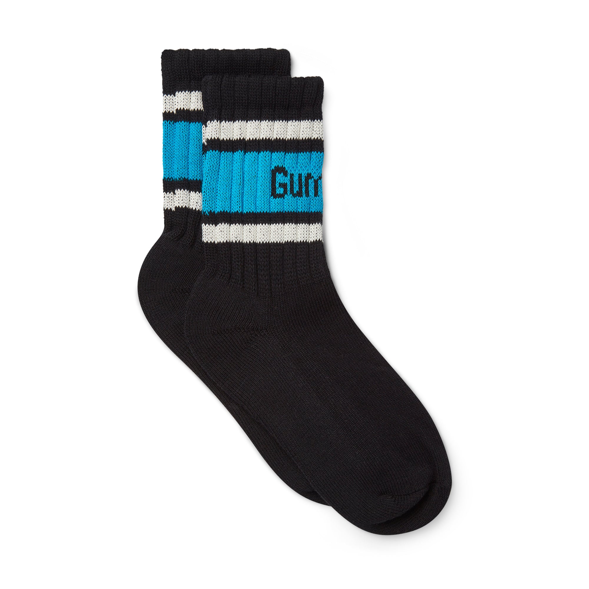 GUM Crew Sock - Men's - Black & Blue - UK6-8 EU39-42