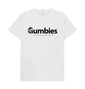 Gumbies Full Logo Black/Yellow - Unisex Organic Cotton T-Shirt